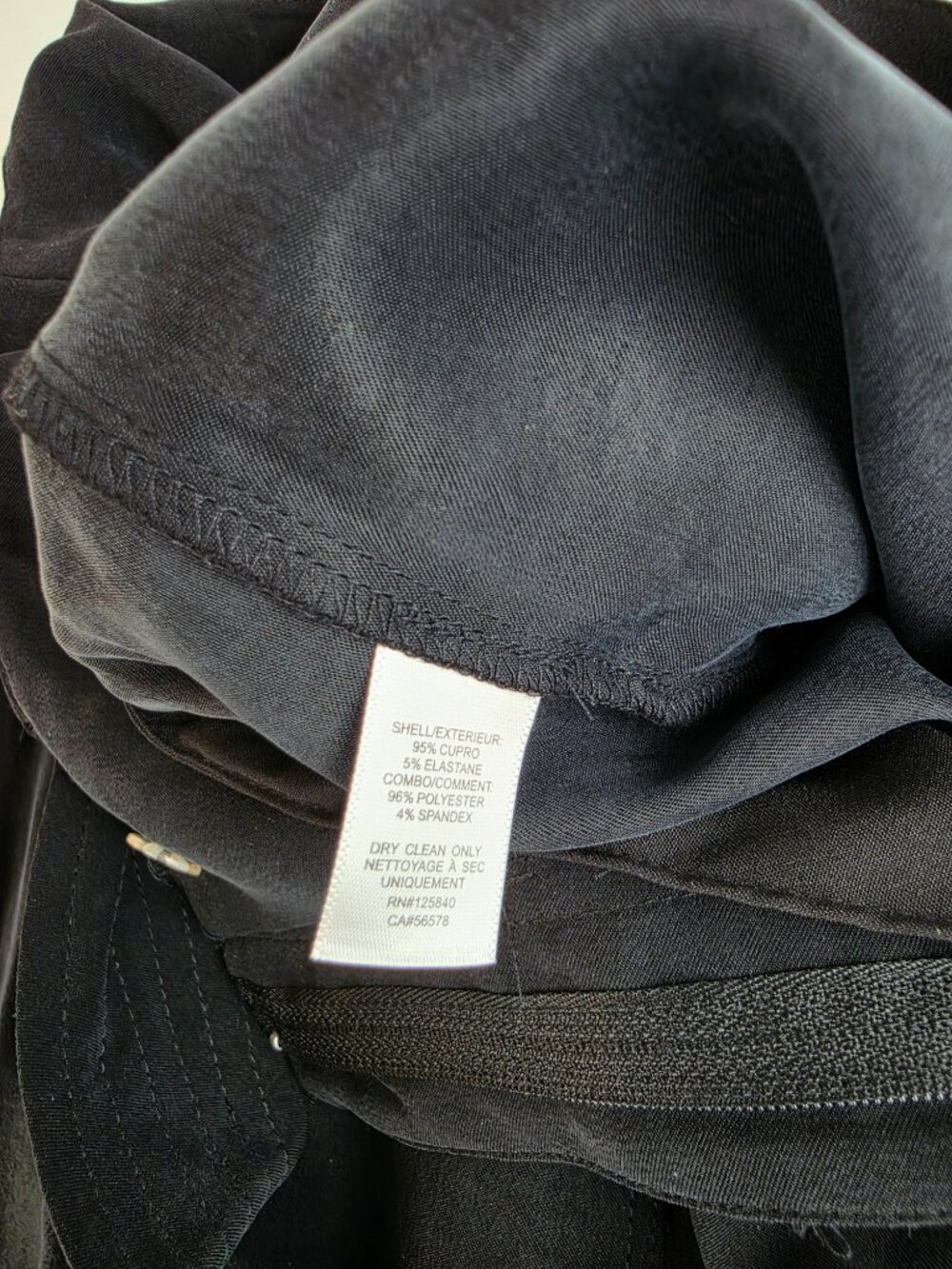 INTERMIX Black Belted Pant - size 2 - Picture 2 of 9